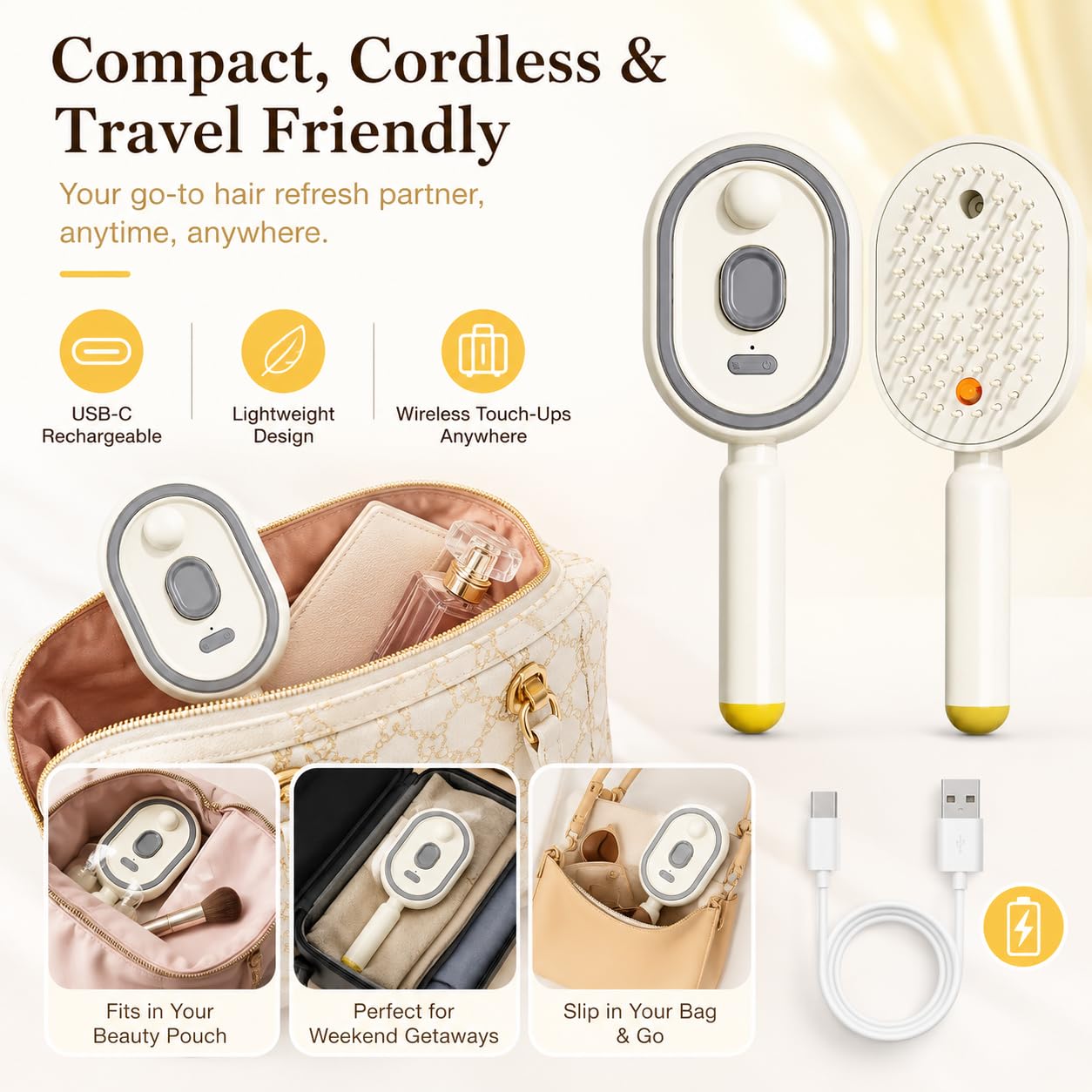 2in1 Spray Hair Brush